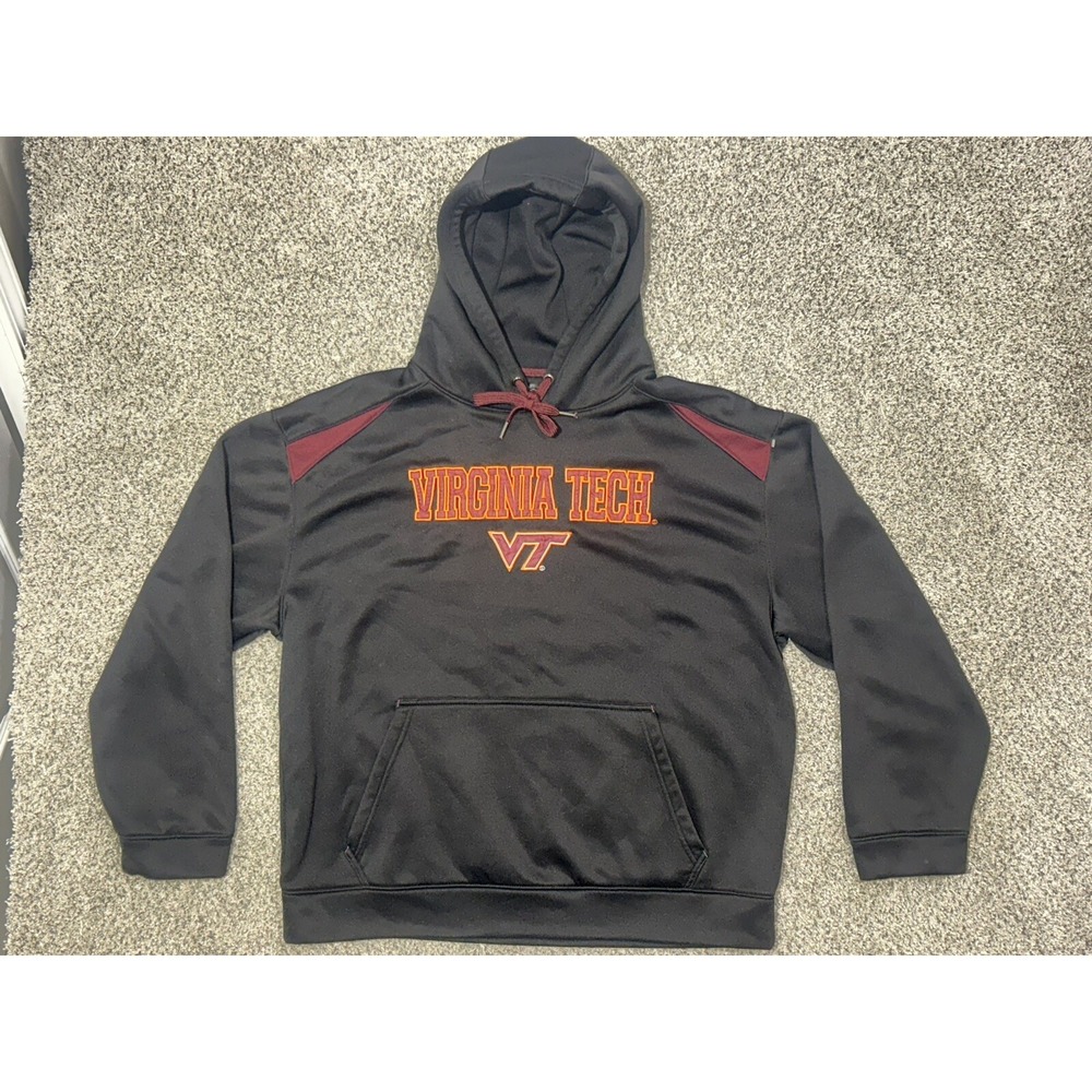 Virginia Tech NCAA‎ Athletic Hoodie Sweatshirt Maroon Men's 2XL XXL